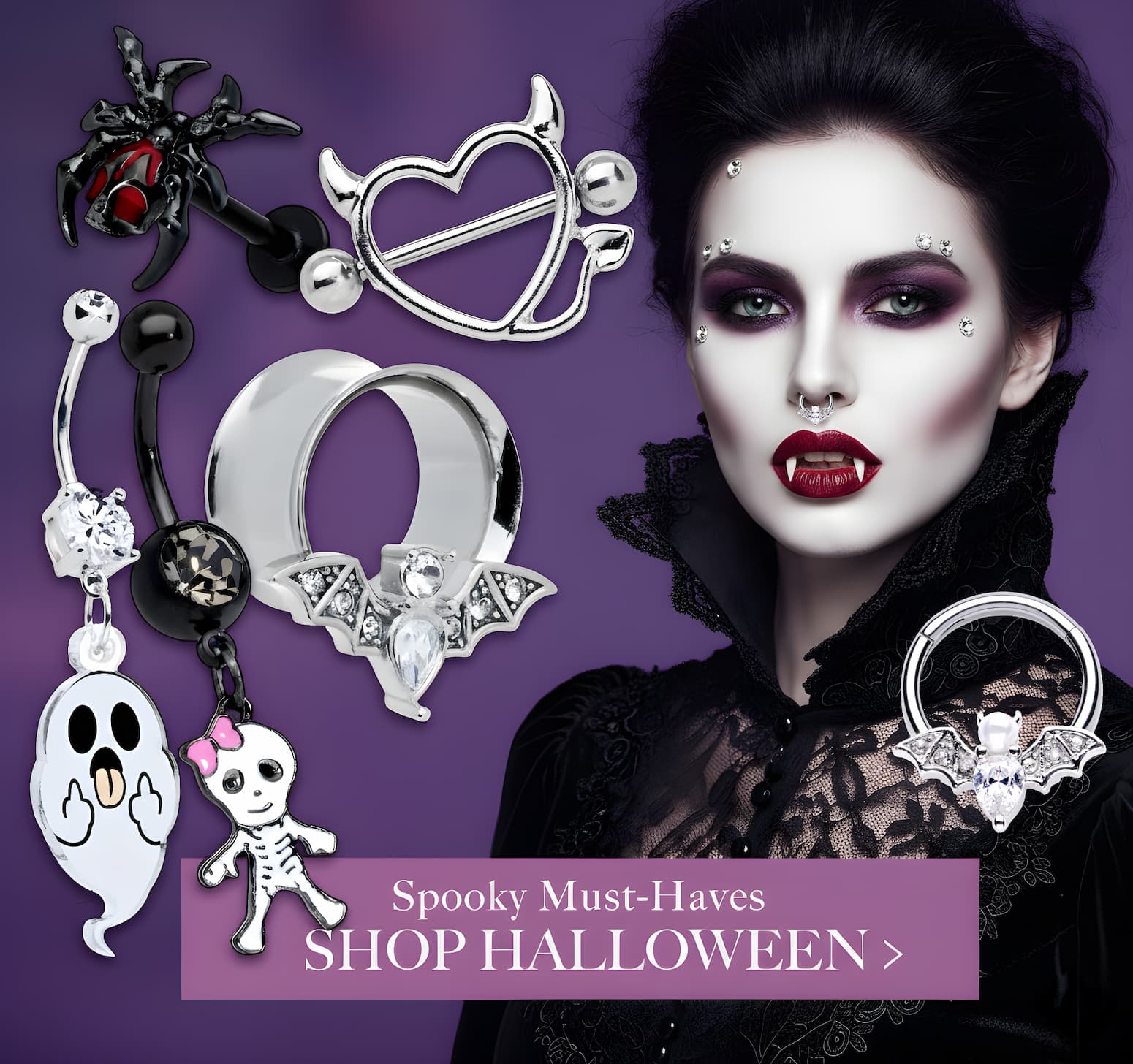 Shop Halloween Jewelry  >