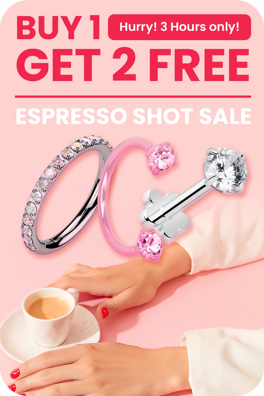 buy 1 get 2 free with code ESPRESSO