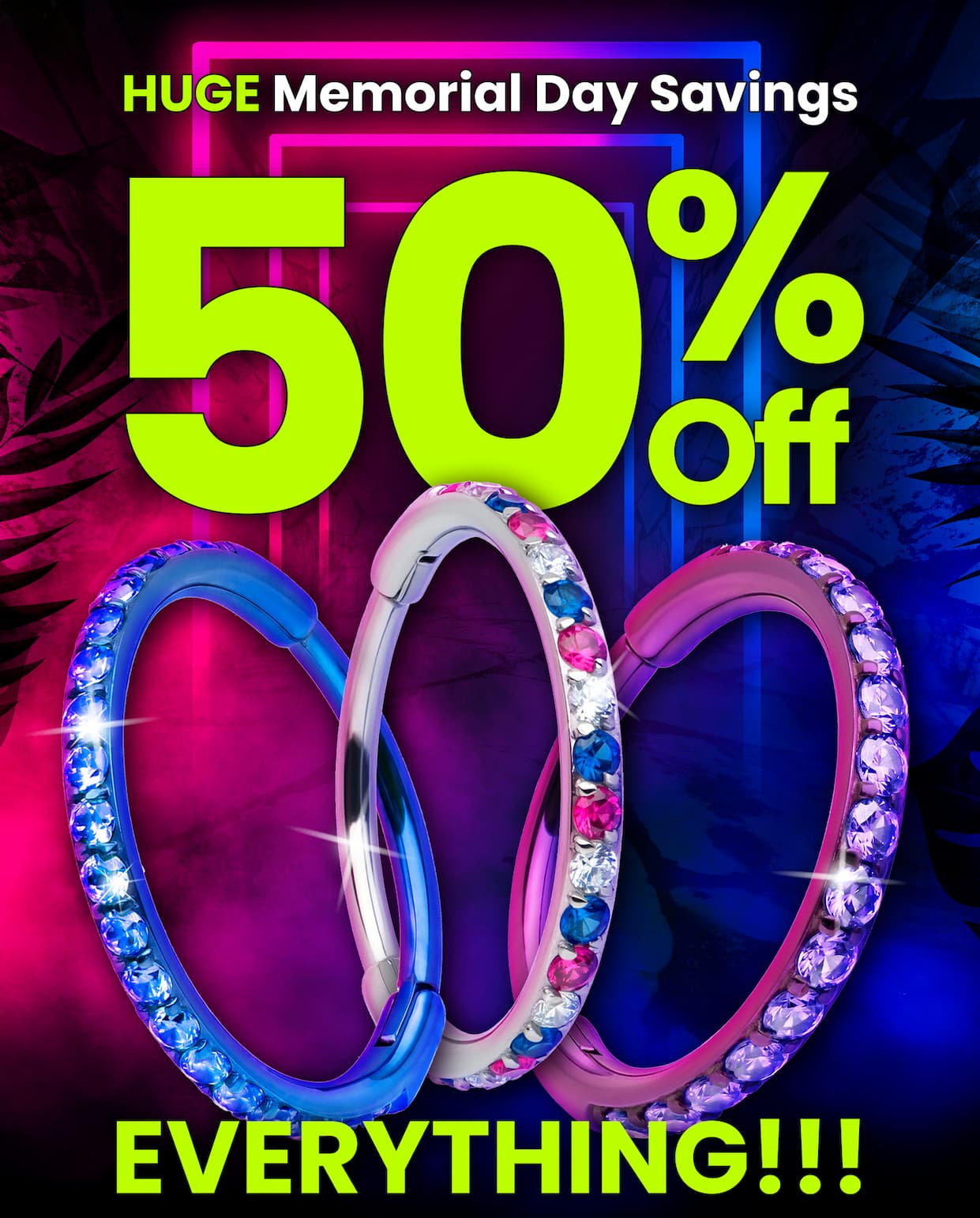 50% Off use code MEMDAY