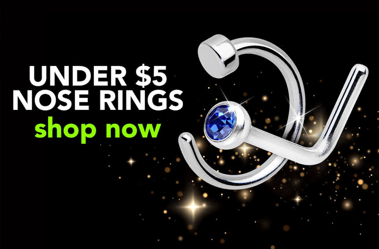 Nose rings under $5