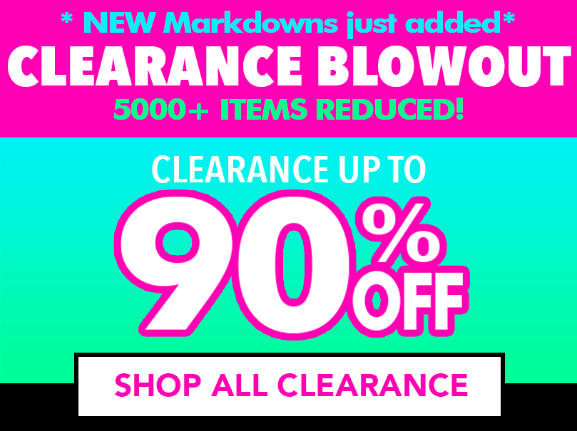 50% Off everything (including clearance) with code: BLOWOUT2025