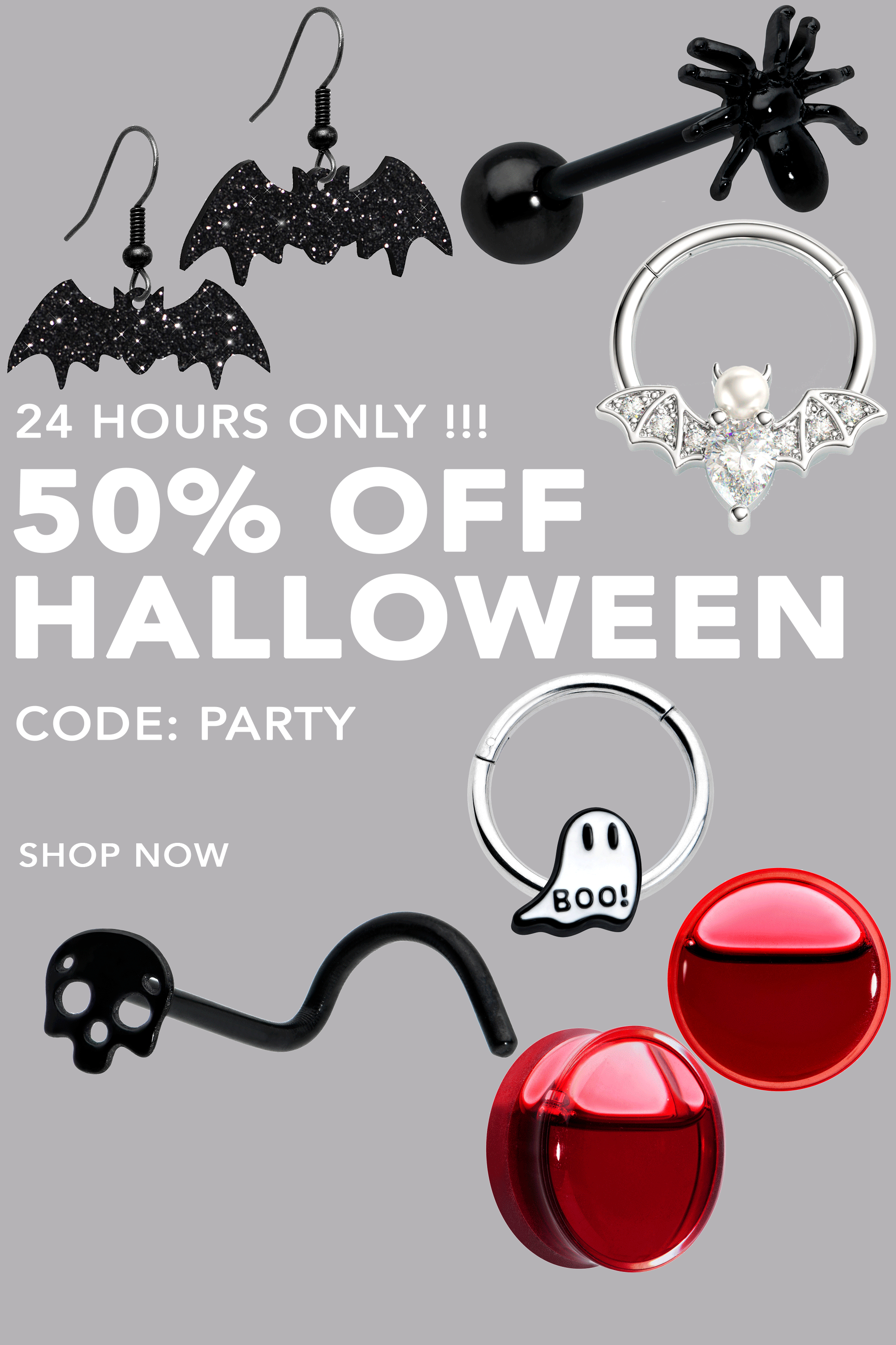 halloween body jewelry