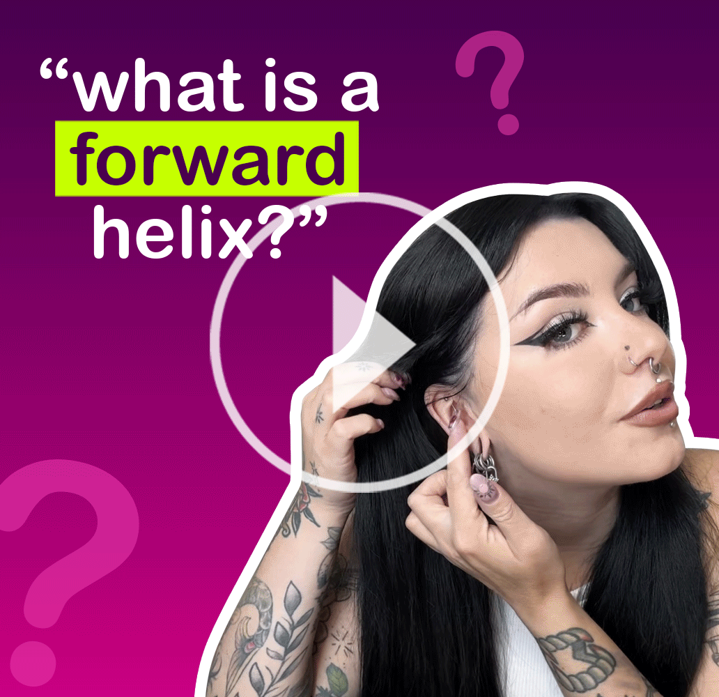 What is a forward helix piercing?