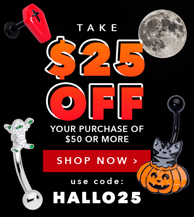 $25 Off orders $50+ with code: HALLO25