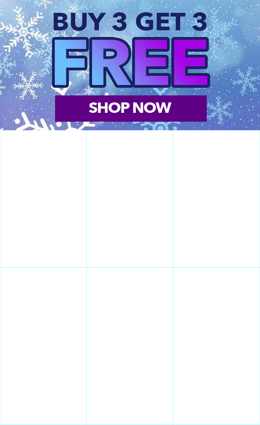 Buy 3 Get 3 Free use code: STOCKUP