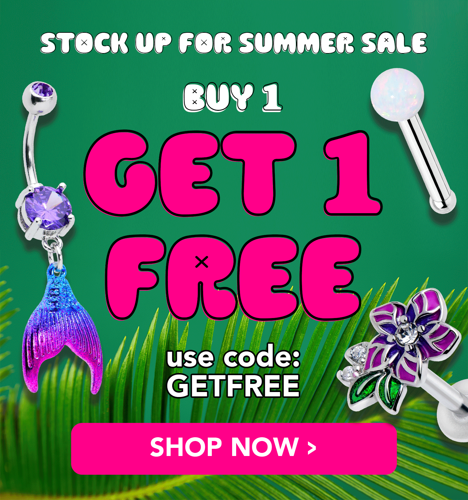 Buy 1 Get 1 Free - use code: GETFREE
