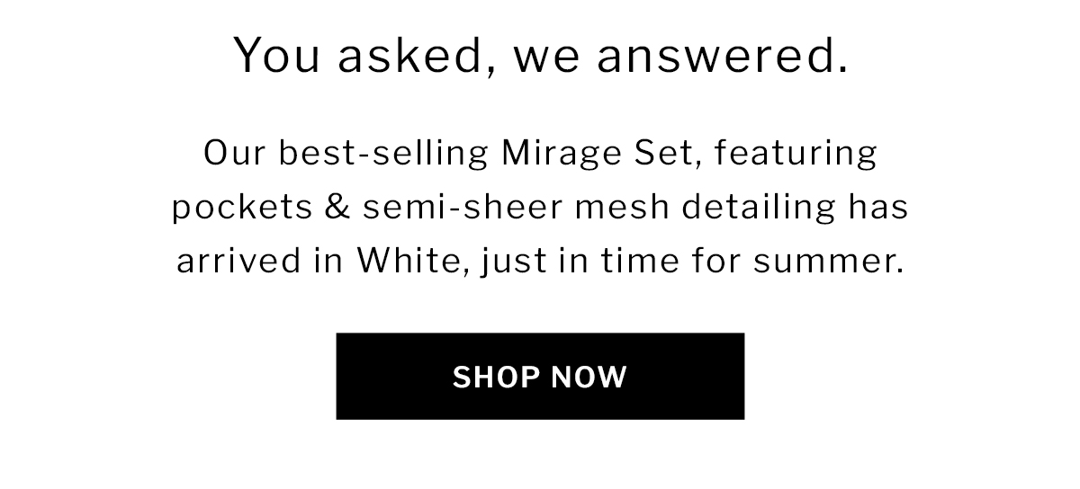 The Mirage Set | SHOP NOW