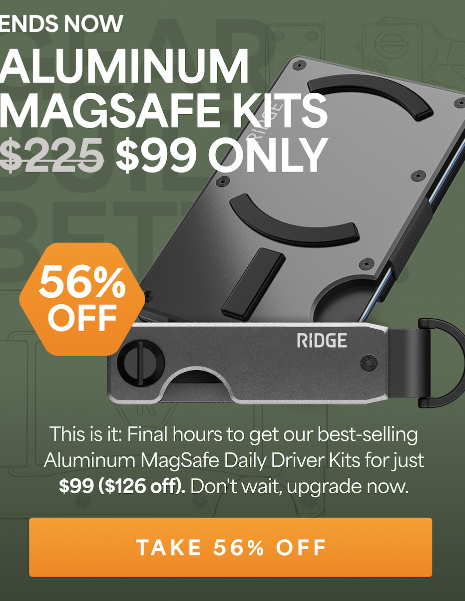 ENDS NOW: Aluminum MagSafe Kits $99 ($225 value)