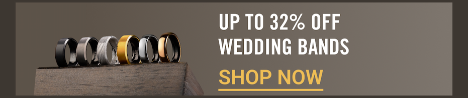 Up to 32% OFF Wedding Bands