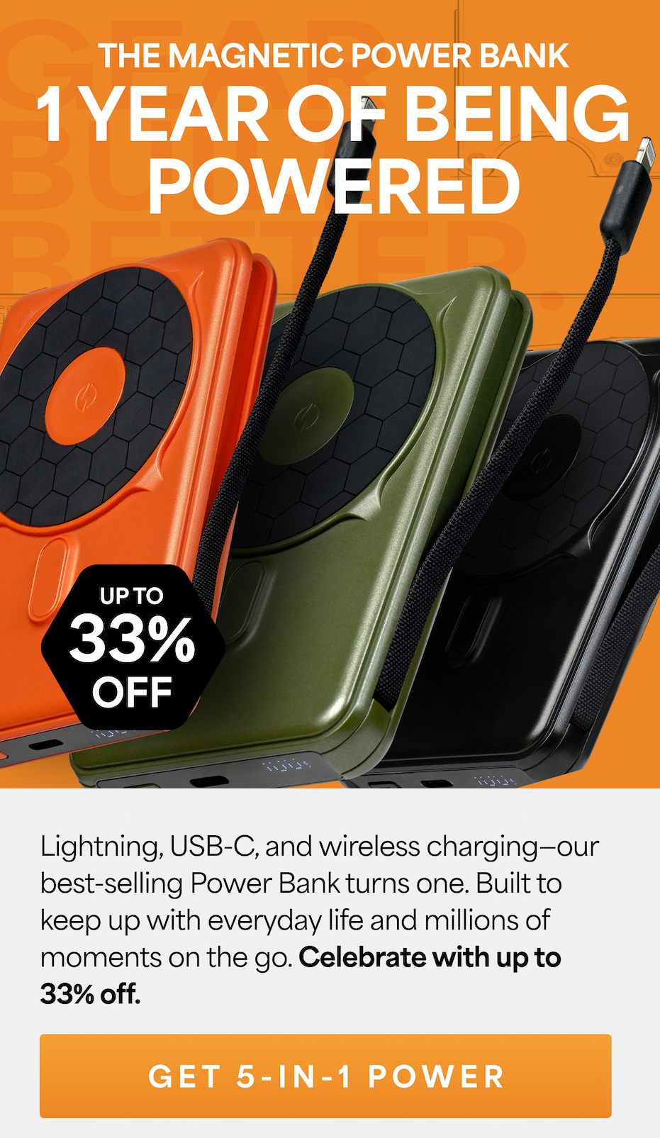 1 Year of Being Powered | Shop Power Banks