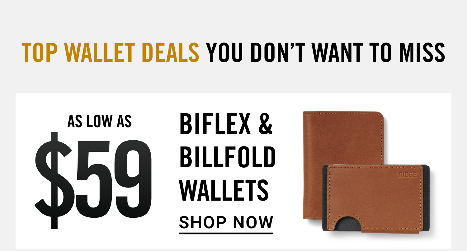 $59 Biflex & Billfold Wallets | Shop Now