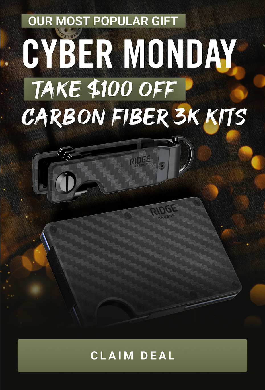 Take $100 Off Carbon Fiber 3K Kits