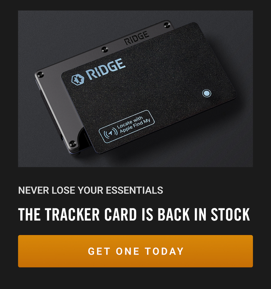 The Tracker Card is Back in Stock