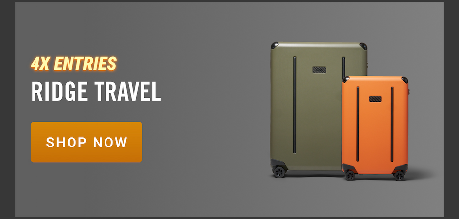 4x Entries on Ridge Travel | Shop Now