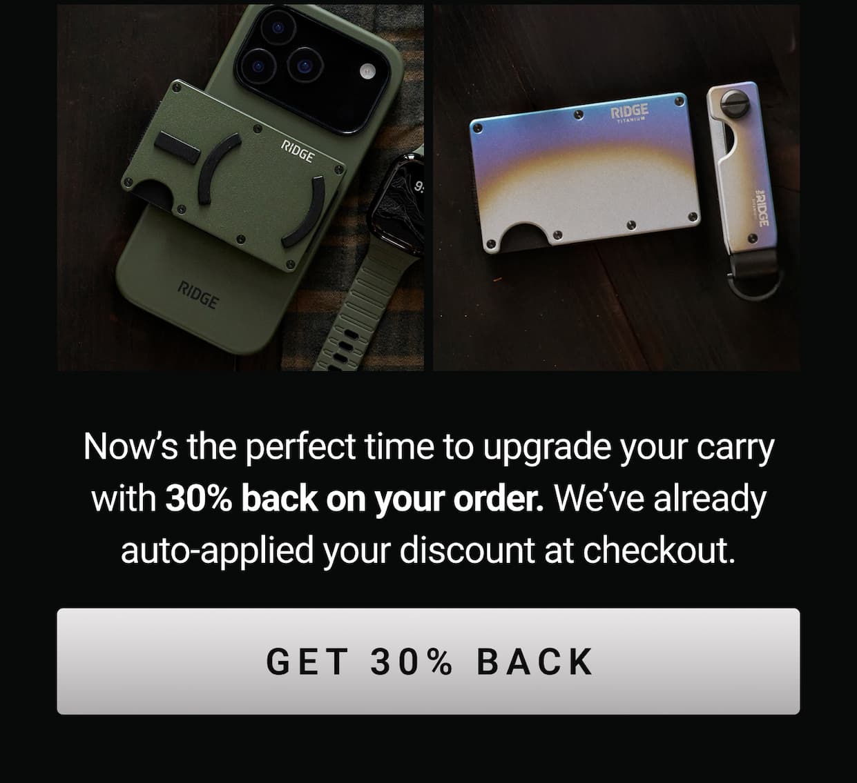 Get 30% Back