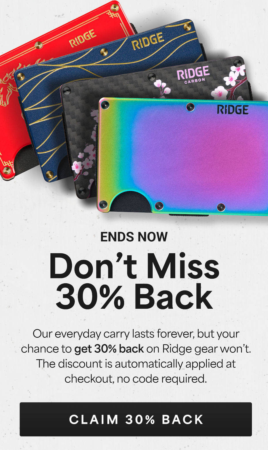 Enjoy 30% Back on Your Order