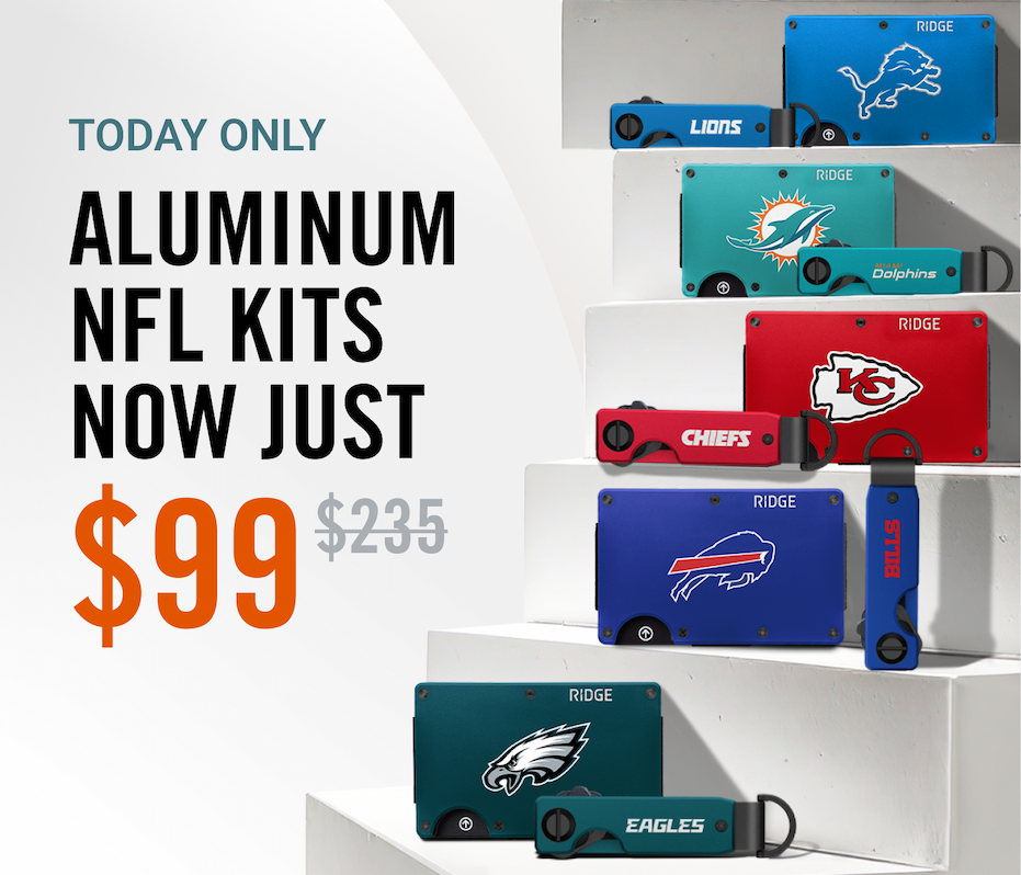 TODAY ONLY: $99 Aluminum NFL Kits