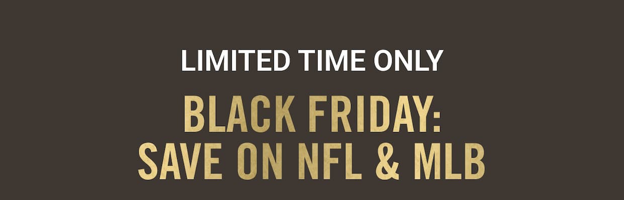 Black Friday: Save on NFL & MLB