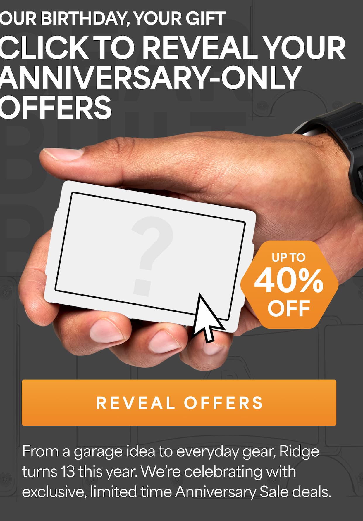 Click to Reveal Your Anniversary-Only Offers