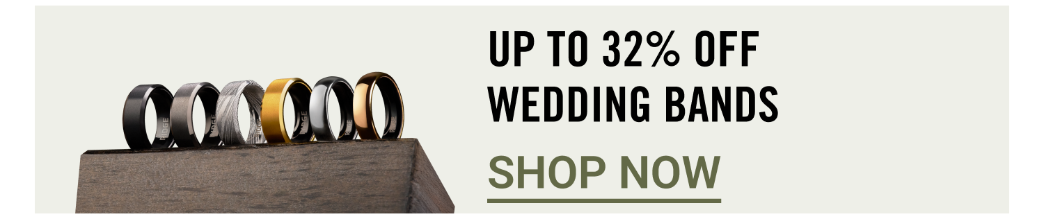 Up to 32% OFF Wedding Bands