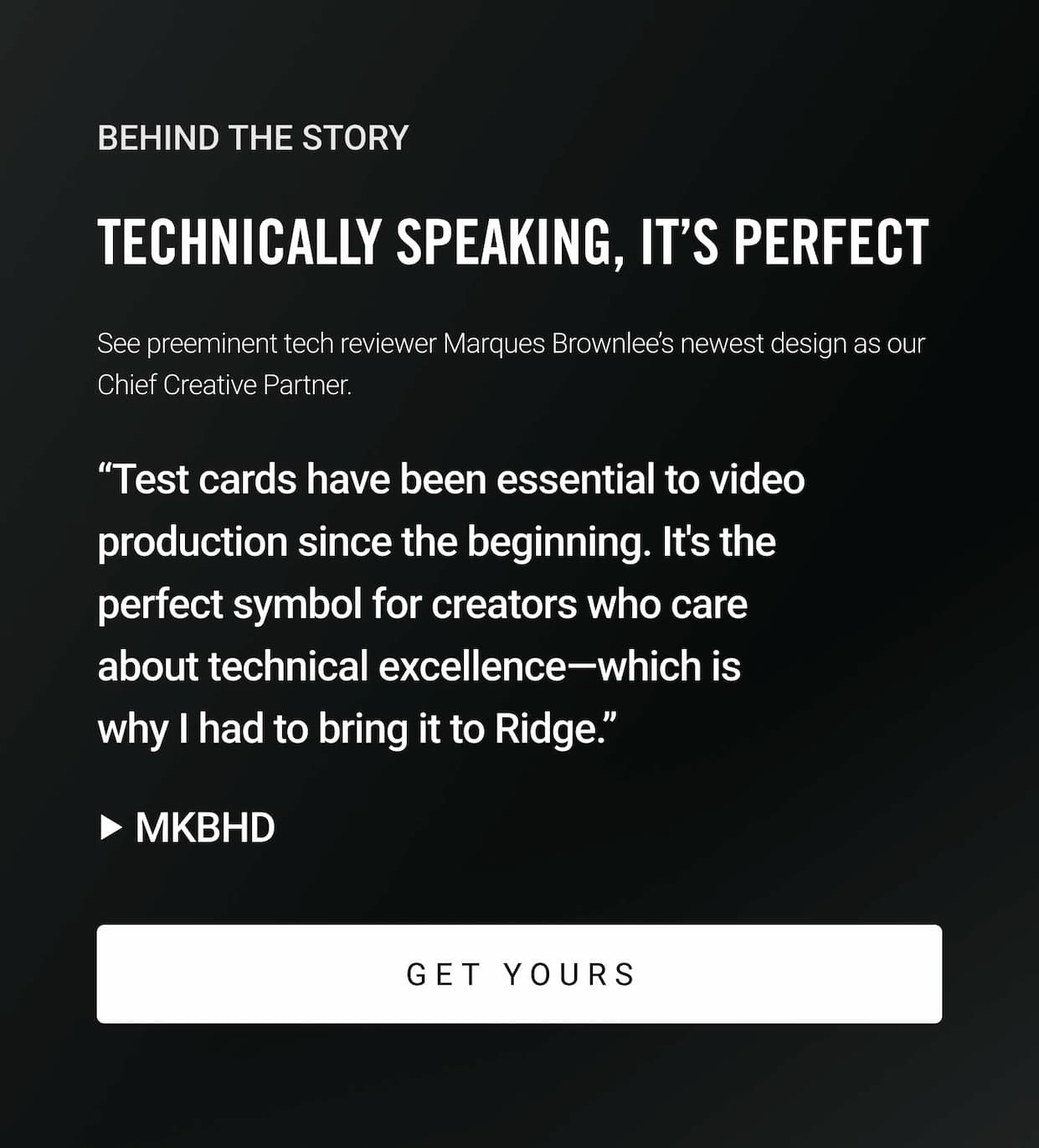 The Test Card Collection | Get Yours