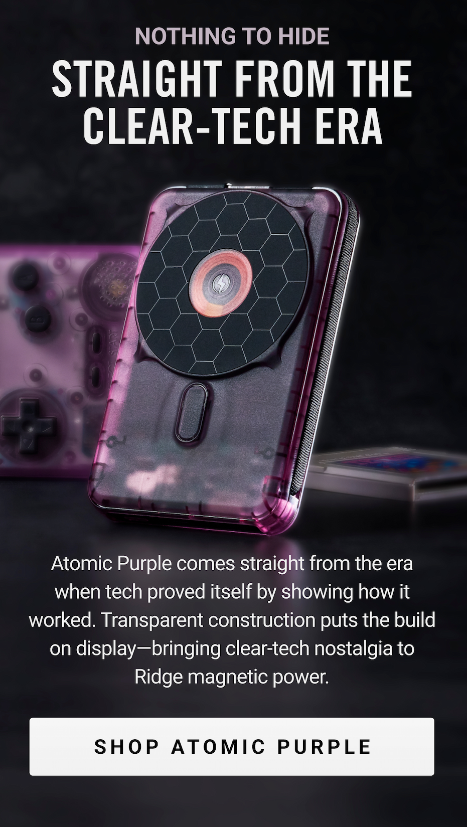 Straight From The Clear-Tech Era | Shop Atomic Purple
