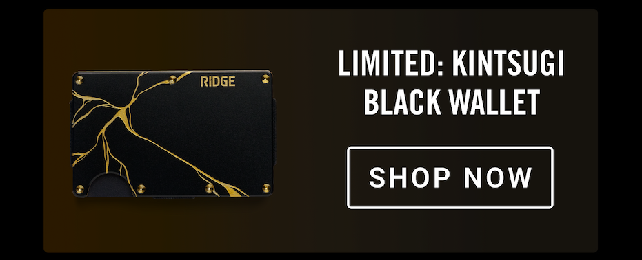 Limited: Kintsugi Black Wallet | Shop Now