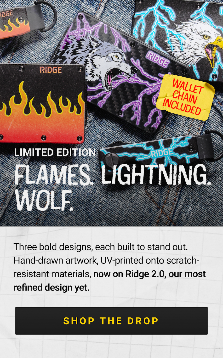 Flames. Lightning. Wolf. | Shop the Drop