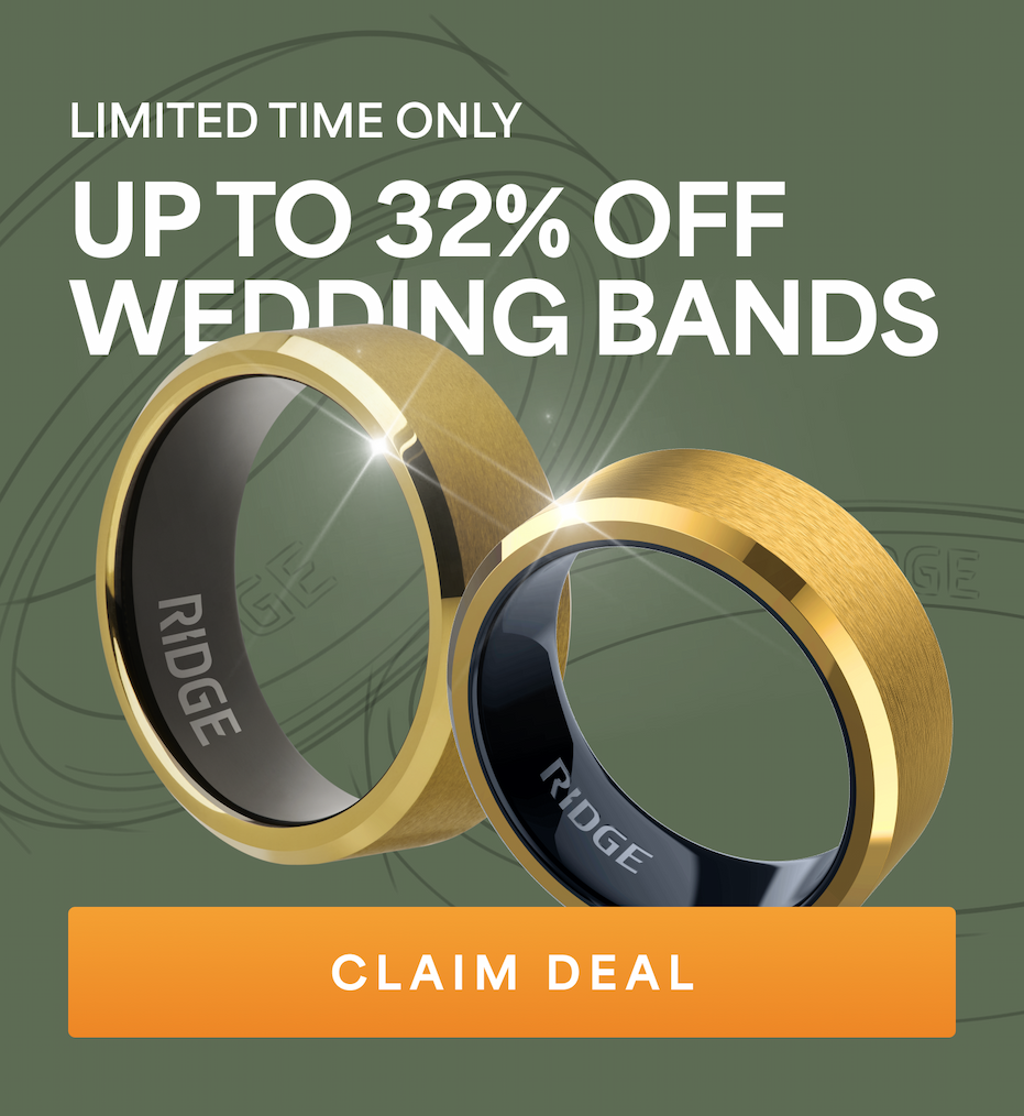Up to 32% OFF Wedding Bands | Claim Deal