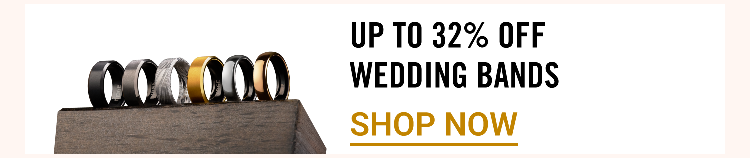 Up to 32% OFF Wedding Bands