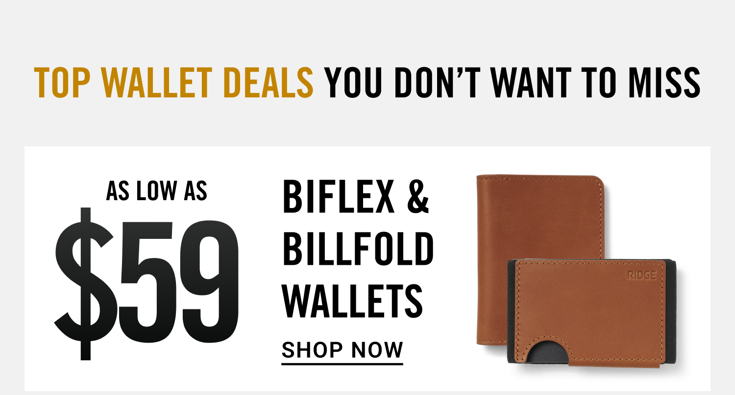 $59 Biflex & Billfold Wallets | Shop Now