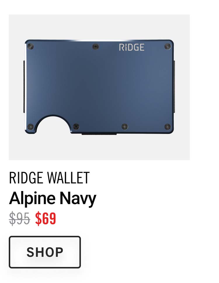 Ridge Wallet | Alpine Navy