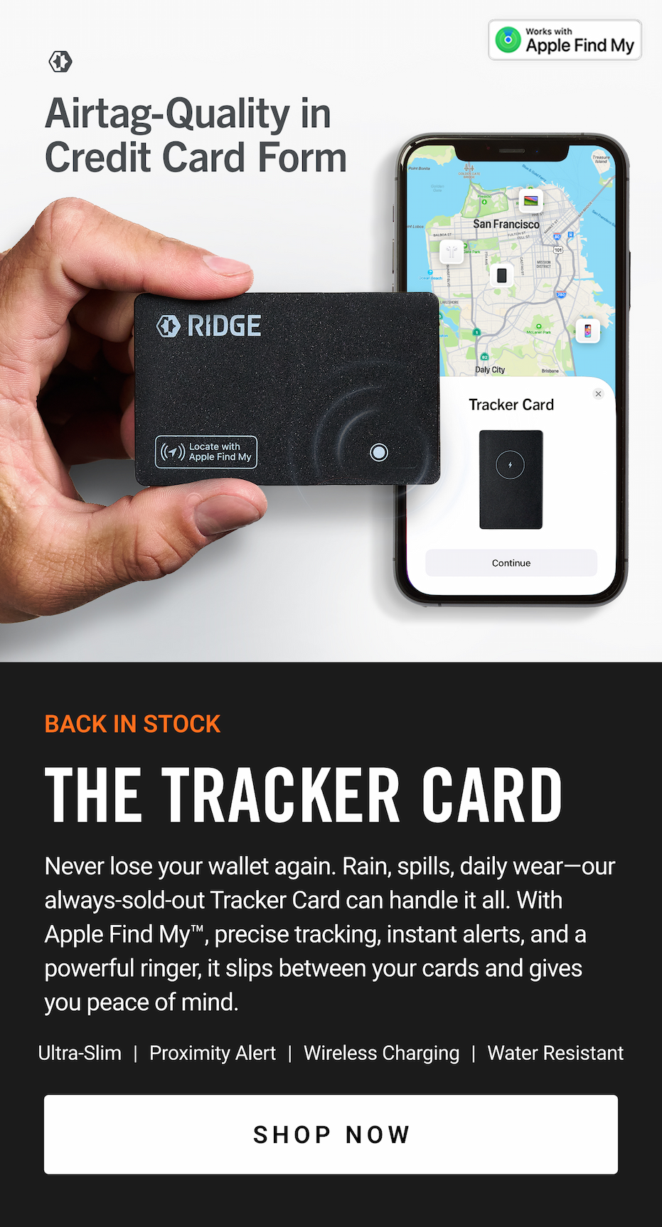 The Tracker Card | Shop Now