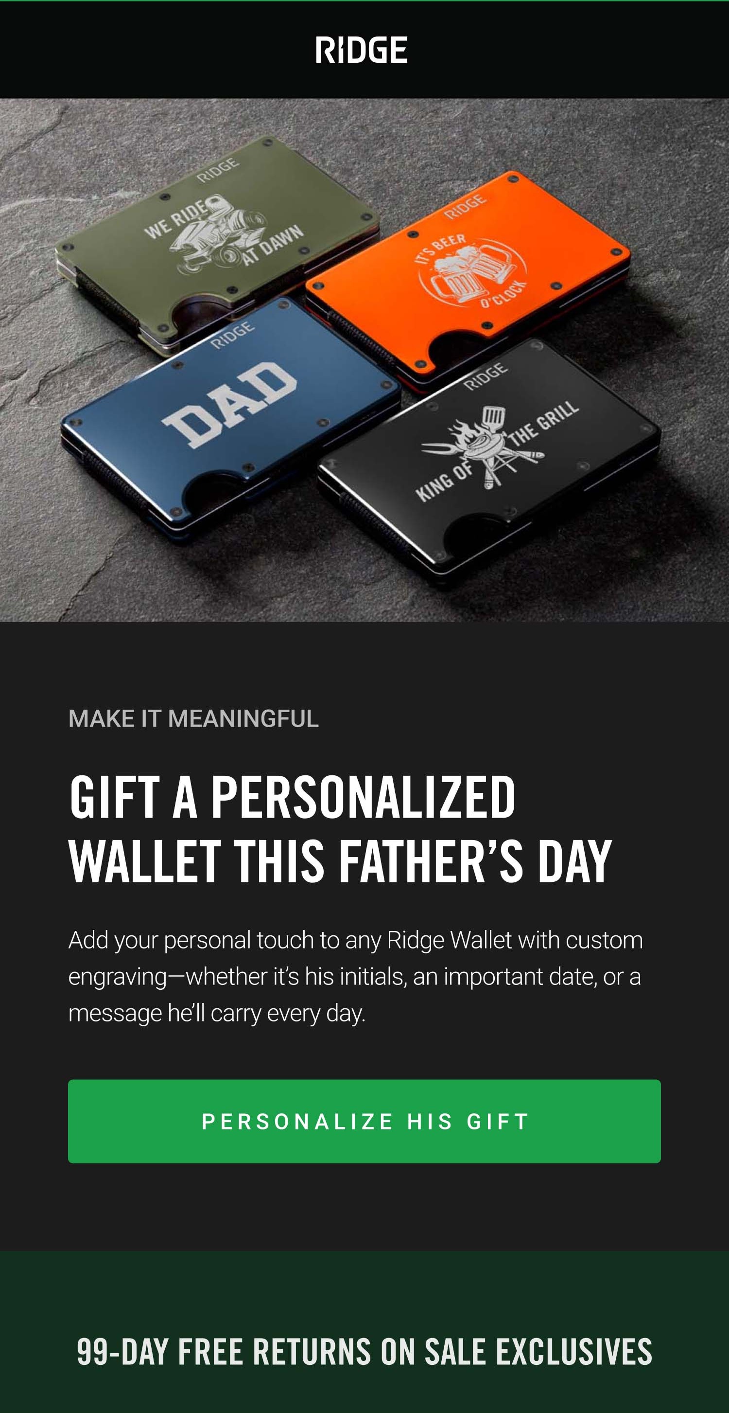 Gift A Personalized Wallet this Father's Day