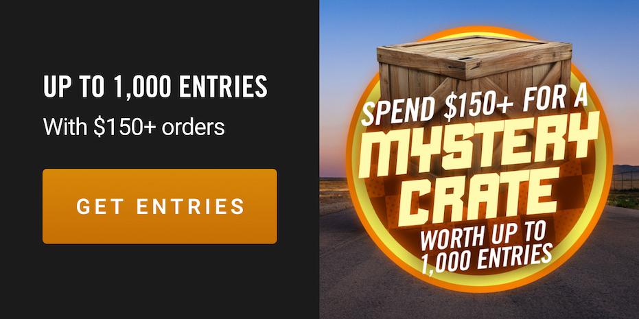 Up to 1,000 Entries with $150+ orders