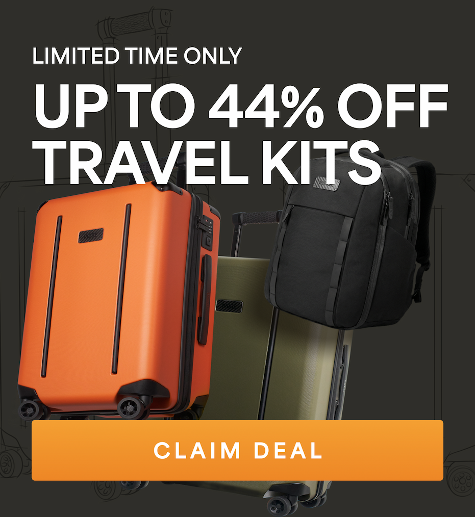 Up to 44% OFF Travel Kits | Claim Deal