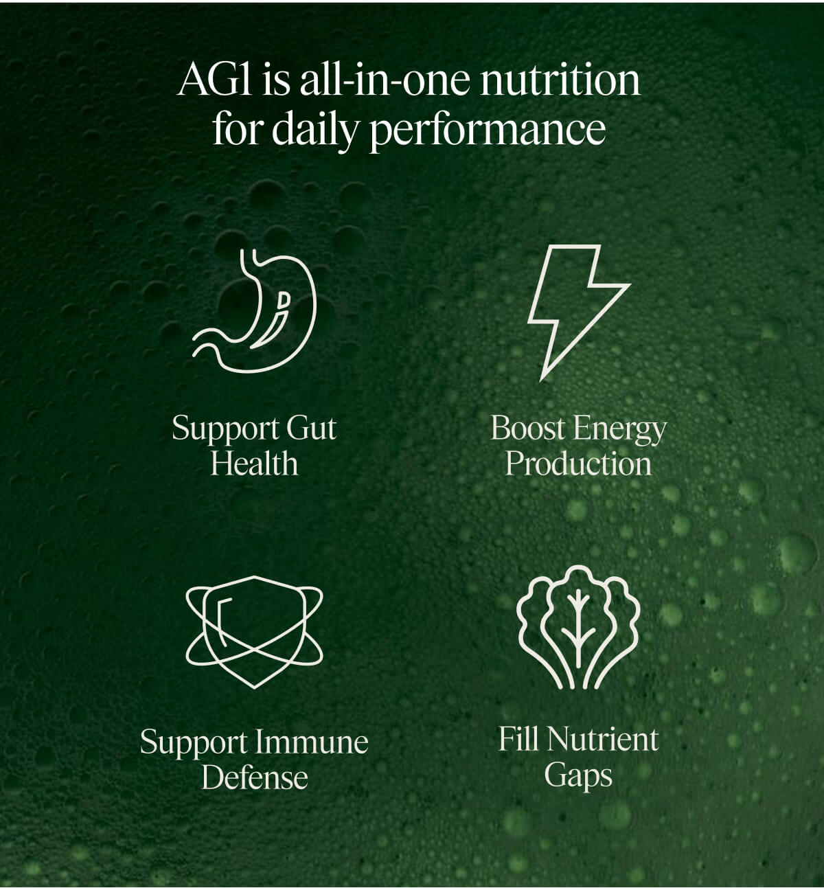 All-in-one nutrition