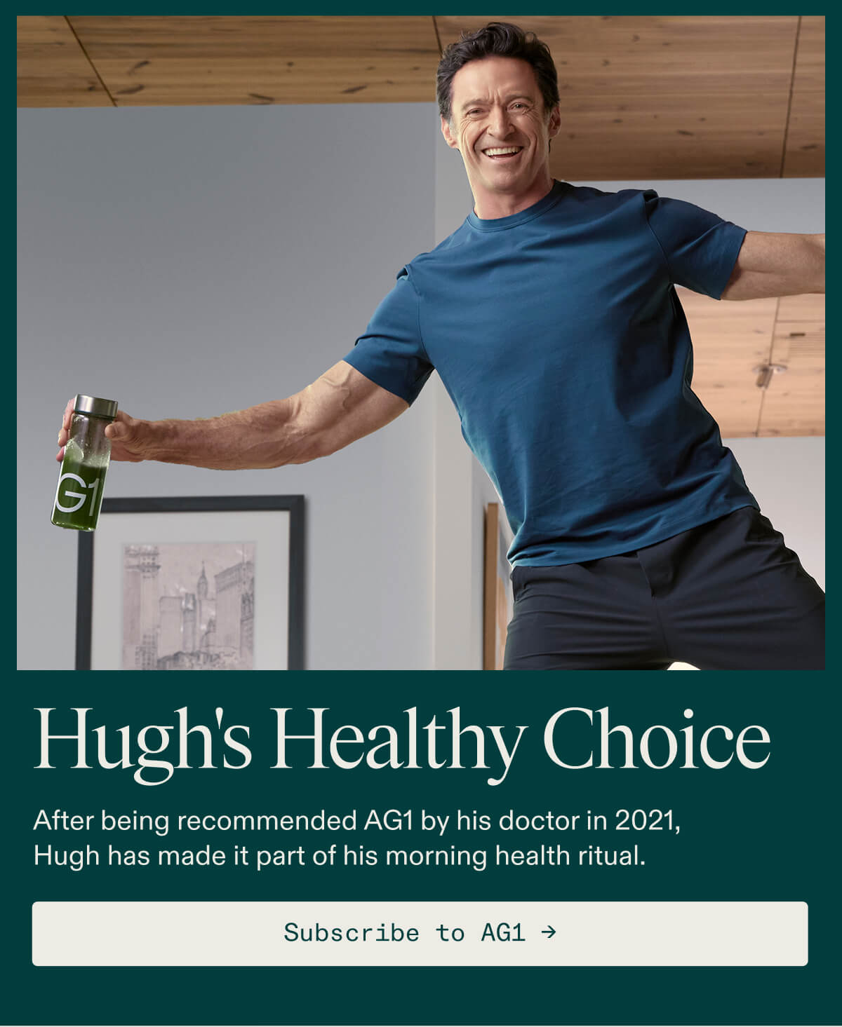 Hugh Jackman Makes Healthy Choices