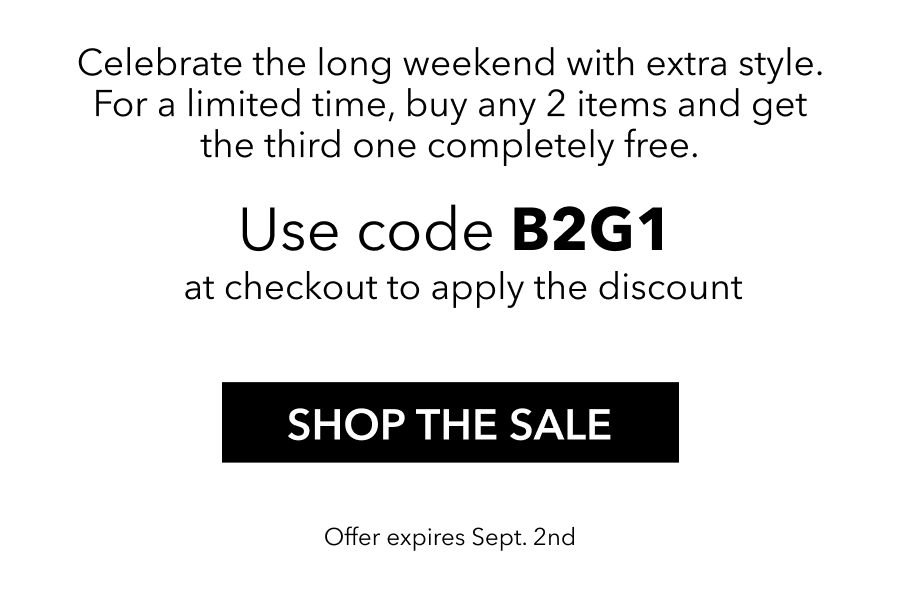 SHOP THE SALE | USE CODE: B2G1