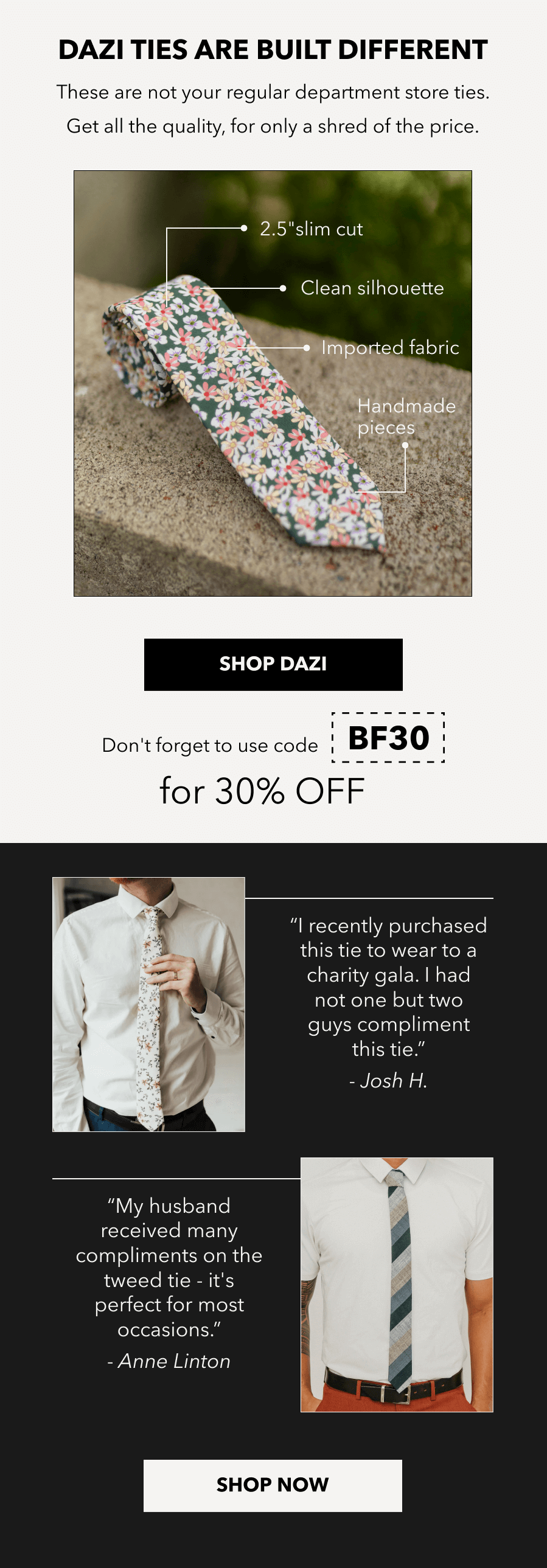 DAZI ties are built different