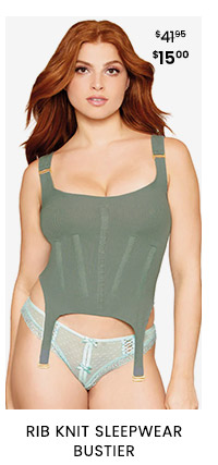 Rib Knit Sleepwear Bustier