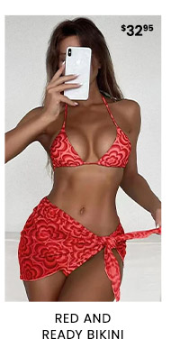 Red and Ready Bikini