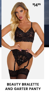 Beauty Bralette and Garter Panty