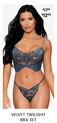 Velvet Twilight Bra set