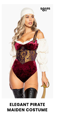 Elegant Pirate Maiden Costume