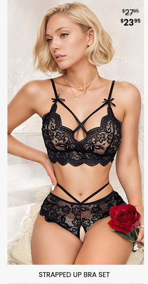 Strapped Up Bra Set