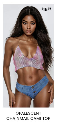 Opalescent Chainmail Cami Top