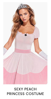 Sexy Peach Princess Costume