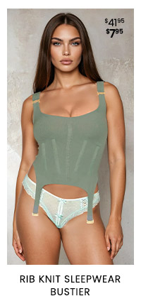 Rib Knit Sleepwear Bustier