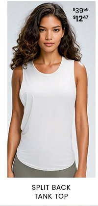 Split Back Tank Top